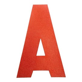 Generic Hockey Jersey Alternate Assistant Captain Patch, Letter A, Iron On Twill, 4”, Orange