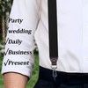 Black Suspenders for Men 1.4 Inch Wide Mens Suspenders for