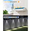 Bridika Solar Fence Lights Outdoor Waterproof, 12 Pack Solar Powered