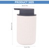 Ceramic White Soap Dispenser, 350ml / 12oz Refillable Hand Lotion