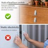 Lvkjafaz 4Pcs Leather Drawer Pulls,Handles Single Hole Dresser Knobs Cabinet