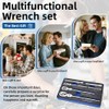 FOXCODE 6-Piece Flex Head Ratchet Set, Chrome Vanadium Steel, 1/4",