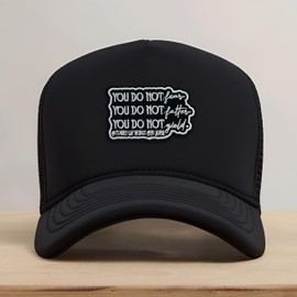 You Do Not Fear You Do Not Falter Patch 3 Inches Motivation Positivity Iron On/Sew On Embroidery Fabric Applique Patches for Trucker Hat Clothes Backpack DIY Accessories Coworkers Friends Mom Gift