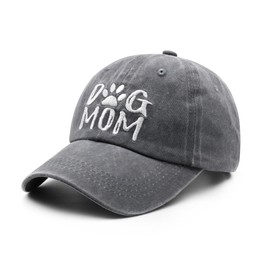 Gift for Dog Mom Grandma Baseball Cap, Adjustable Embroidered Denim Hat