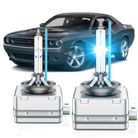 SENROBO Fit for Dodge 2015-2021 Challenger 2011-2020 Charger 2013-2016 Dart D3S HID Xenon Headlight Bulbs, High Low Beam Light Bulb, 8000K White Blue, Plug and Play, Pack of 2