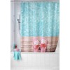 Wenko Shower Curtain Hawaii of Polyester 180x200cm, Multi-Coloured, 180 x