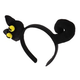 FRCOLOR Cartoon Cat Hairband Headbands Costume Cat Ears Hairband Headwear Ear Headband Furry Head Band Black Plush