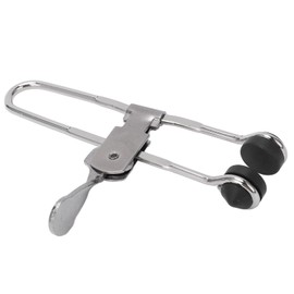 Lever Action Grid Clamp, Suspended Ceiling Tools Multifunctional Proof Single Handed 10PCS Keep Horizontal Silver Black for Construction Site