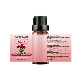 Sedbuwza Rose Sandalwood Essential Oil Set, Rose Fragrance Oil Sandalwood Scent Oil Set for Diffuser, Aromatherapy, Massage, Soap, Candle Making 2 x 10 ml