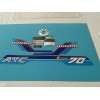 HONDA ATC70 1984 MODEL DECAL GRAPHIC SET (10 DECALS) (#*h03)