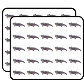 Iguana Animal Doodle Waves Pattern Art Decor Sticker for Scrapbooking, Calendars, Arts, Kids DIY Crafts, Album, Bullet Journals 50 Pack