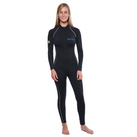 Sun Protection Full Body Swimsuit Stinger Suit Dive Skin UPF50+ Black L