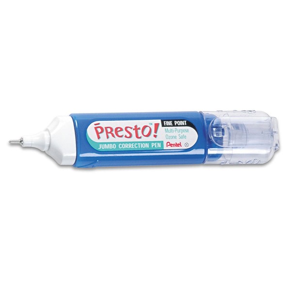 Presto! Multipurpose Correction Pen, 12 ml, White, Sold as Pack