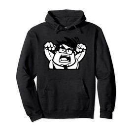 Cool Funny Caricature Character Illustration Graphic Designs Pullover Hoodie