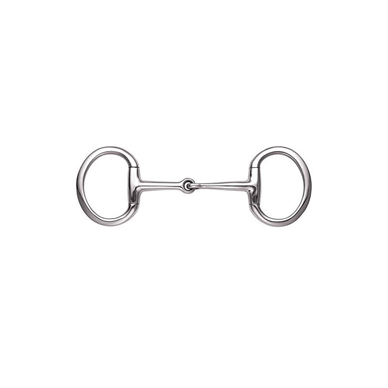 Shires Equestrian - Flat Ring Jointed Eggbutt - S/steel -
