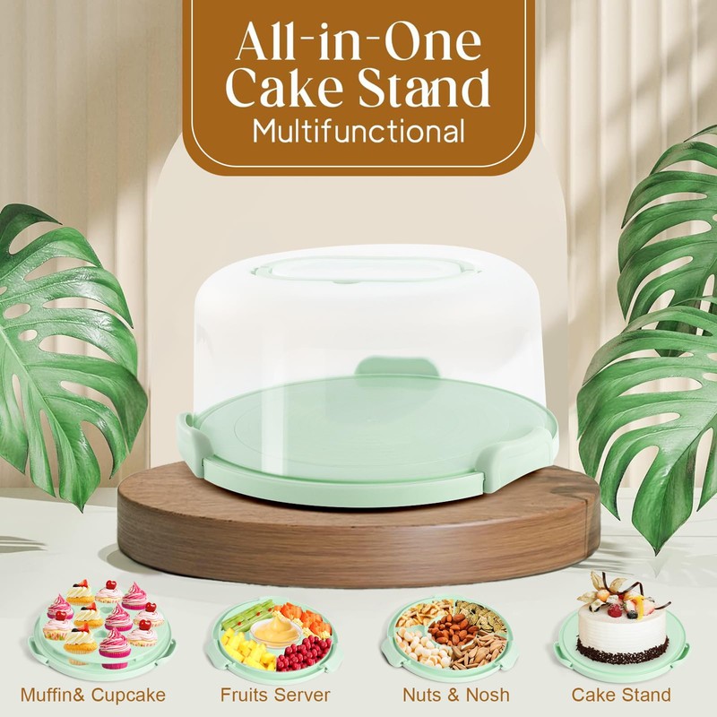 Cake Carrier with Lid and Handle, Cake Containers Cake Holder