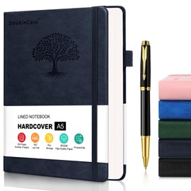 Diario de Cuero de Tapa Dura A5 con Divisores, 300 PáGinas Cuaderno Clásico 21.5 x 15cm, Cuaderno para Notas,Adecuado para Hombres y Mujeres,para Escribir, Oficina, Escuela