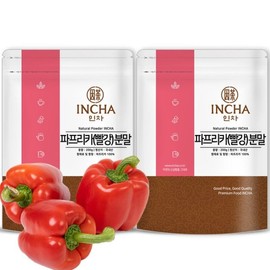 Incha 국내산 빨강 파프리카 가루 분말 400g (200gx2개) Domestic Red Bell Pepper Powder 400g (200g x 2 pieces)