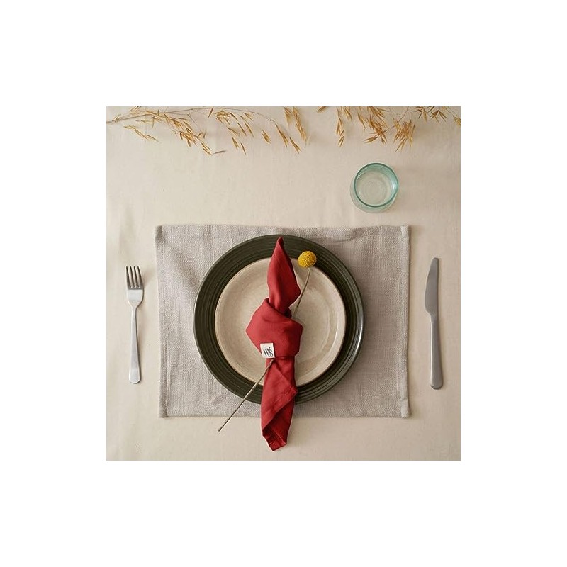 Wild & Stone | Organic Cotton Napkins | Herringbone Weave