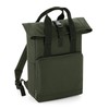 BagBase BG118 Twin Handle Roll-Top Backpack, Olive Green