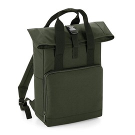 BagBase BG118 Twin Handle Roll-Top Backpack, Olive Green