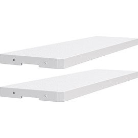 YITAHOME 35 Cuft Resin Storage Shed Shelves, 47 in x 12.6 in Space-Saving Waterproof Shelf with 8 Screws for 4.3x2.5x3.4 FT Horizontal Storage Sheds, Easy Assembly, 2PCS, Gray