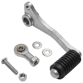13242-0088 Left Gear Shift Lever Fit for Kawasaki Ninja 300 (2013-2017), 250R (2008-2016), Motorcycle Shifter Brake Pedal Replacement Part, Iron Steel Foot Peddle Shifting Arm Handle, Anti-Slip Rubber