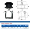 Nylon Sliding Cantilever Gate Rollers for 4" Square Post, 2”