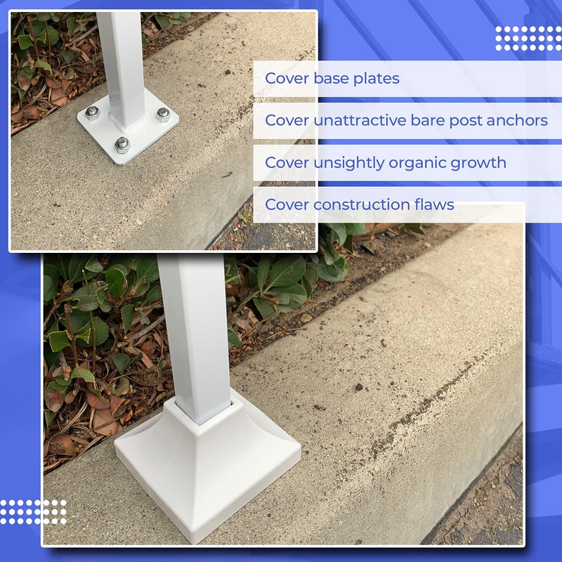 Simshoe Deck Post Base Cover – Durable, Snap-Together Shoe Base