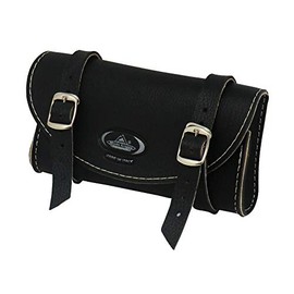 Selle Montegrappa Cucuba® Saddle Bag Leather Bicycle Bag Unisex 100% Made In Italy 0016 (Colour: Black)