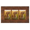 EosGlac Collage Picture Frame 4x6 3 Openings, Wood Plank Design