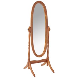 Crown Mark Cheval Mirror, Oak