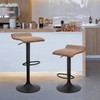 Finnhomy Set of 2 Adjustable Bar Stools, Swivel Barstools for