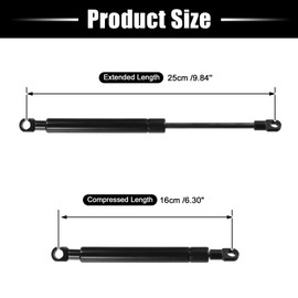 QUARKZMAN Universal Gas Spring 200N Gas Pressure Damper 250 mm Gas Spring Tailgate Furniture for Kitchen Furniture, Cupboard, Bookcases