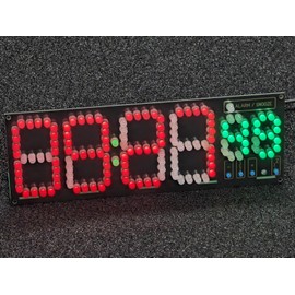 CANADUINO® LED Clock DIY Kit with Melody Alarm (Option) for Arduino Nano V3 - Made in Canada