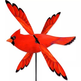 Premier Kites 23" CARDINAL WhirliGig Wind Spinner Garden Decor by Premier Kites & Designs