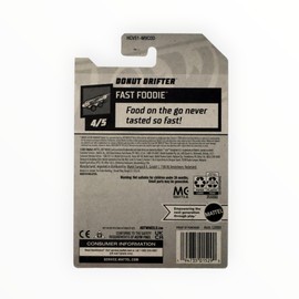 Hot Wheels 2022 Donut Drifter - Purple - Fast Foodie - 1:64 Scale Metal Car - 4/5