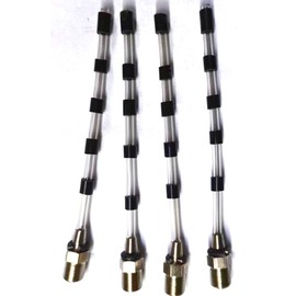 BIAOMEI Ruber Rotate Tube Pipe for High Pressure car Interior Spraying Cleaning Gun Class z-010 and Blow Out Tool z-014 Maintenance Rebuild Kit(4pcs/lot