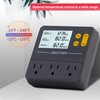 DIGITEN Reptile Temperature Controller with Timer Day-Night,3-Stage Outlet Thermostat Cooling