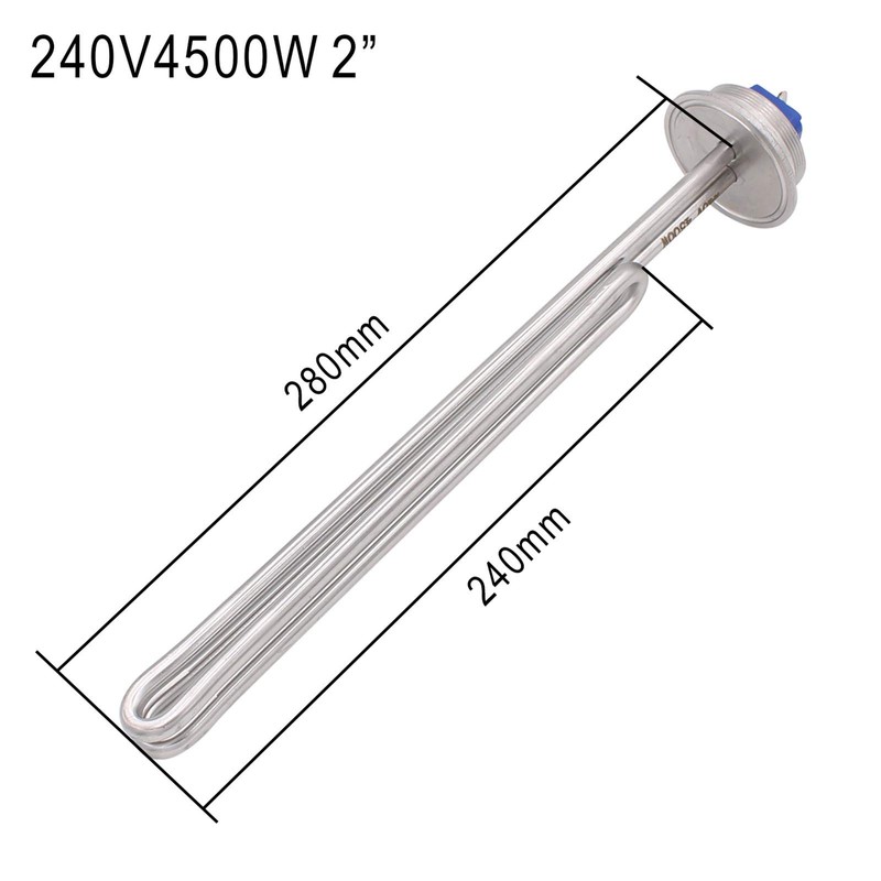 DERNORD 2 Inch (OD64) Tri-clamp 240V 4500W Foldback Heating Element