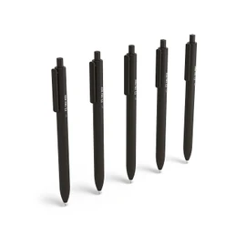 TRU RED Staples Retractable Quick Dry Gel Pens, Medium Point, 0.7mm, Black, 15/Carton (TR54494-CCVS)