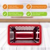 Spring Chef Professional Red 10" Parmesan Cheese Grater With Container,