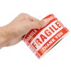 [1 Roll, 500 Labels] 3" x 5" Fragile Stickers Handle