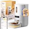 PAWSYNC Automatic Cat Feeder,WiFi Smart Scale Tracks Pet's Food Intake,