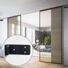 90° Stainless Steel Sliding Door Hardware Door Stop,2pcs Sliding Barn
