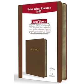 Biblia Reina Valera Revisada 1960 letra súper gigante, símil piel marrón / Spanish Bible RVR 1960 Super Giant Print, Brown Leathersoft (Spanish Edition)