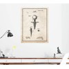 Golf Tee Patent Print Old Look with Border (8.5" x