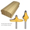 2pcs 8mm Shank Armrest Handrail Router Bit Set with Bearing