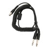 Mini XLR 5 Pin Plug to GA Dual Plugs Headset
