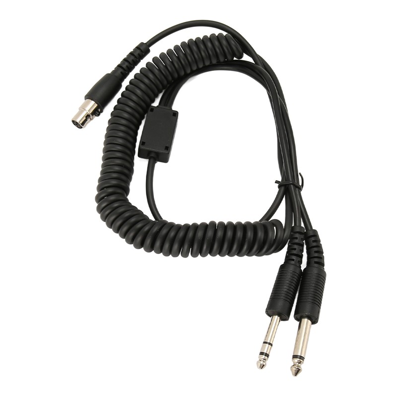 Mini XLR 5 Pin Plug to GA Dual Plugs Headset